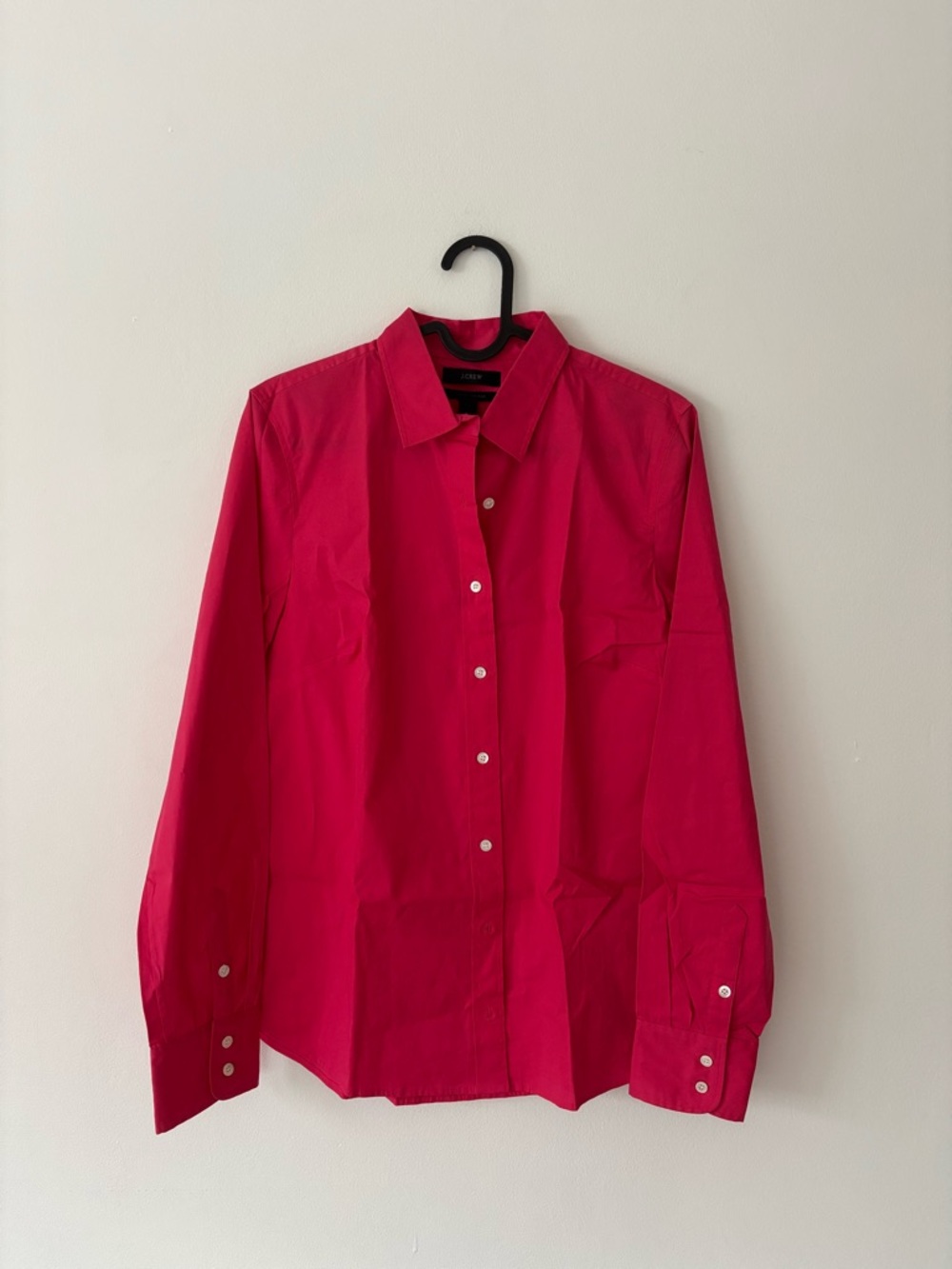 J. Crew Men’s Button-Up Shirt in Bright Pink